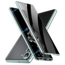 Samsung Galaxy S24 Magnetisk Deksel med Herdet Glass Privacy Grønn