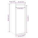 vidaXL Veggskap 2 stk 30x30x80 cm heltre furu
