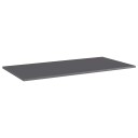 vidaXL Hylleplater 4 stk høyglans grå 80x20x1,5 cm sponplate