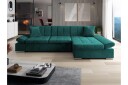 Vananda Sofa med Sjeselong 3 seter i Chenille   Grønn