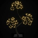 vidaXL S-formet LED-juletre 2 stk. Svart 45 cm Plast 336 LED-lys