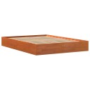 vidaXL Sengeramme brun 120x200 cm heltre furu 8721012406384
