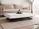 Avendi sofabord 120 cm - Svart, hvit marmor