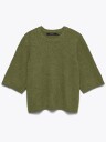 Vero Moda Boom 2/4 O Neck Oversize Pullover Grønn XXL