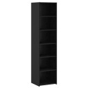 vidaXL Serviesskap Svart eik 45 x 41 x 185 cm Konstruert tre
