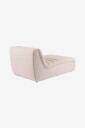 Valdoro sjeselong i stoff 168 cm Beige