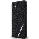 Karl Lagerfeld Mobildeksel 3D Gummiert Multi-Logo til iPhone 11/XR - Svart