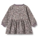 Wheat Jersey Dress L/S Dorthea – purple stone flowers 74