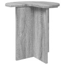 vidaXL Sidetabell med lagring Grå sonoma Ø 39 x 38 cm Konstruert tre