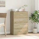  Skjenk sonoma eik 60x31x84 cm konstruert tre 8721012494039