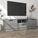 vidaXL TV-benk grå sonoma 140x35x40 cm konstruert tre