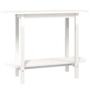 vidaXL Konsollbord hvit 110x40x80 cm heltre furu