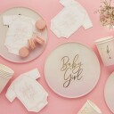 Club Green Hootyballoon Papptallerken Baby Girl Lyserosa 8-pakning HBBS213
