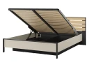 Navron Sengeramme 160x200 cm   Beige/Svart