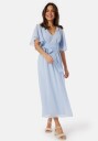 Bubbleroom Occasion Butterfly Sleeve Midi Dress Dusty blue 34