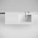 Copenhagen Chic 120R - Baderomsmøbler, Corian®, Matt hvit