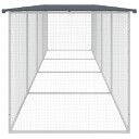 Vidaxl Kyllingbur Med Tak Antrasitt 403X98X90 cm Galvanisert Stål
