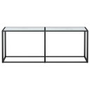 vidaXL Konsollbord hvit marmor 200x35x75,5 cm herdet glass