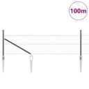  Gjerde med innlegg. Grå 0.5 x 100 m PVC belagt stål