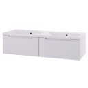 Linn Bad Emma D45 Servantskap med 1 Skuff Hvit / 120cm Dobbel 2