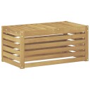 vidaXL Utendørs Krakk Benk Hvit 79 x 43 x 37 cm Solid akasietre