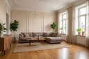 Valencia Ekstra Dyp 4 seters sofa med Sjeselong Høyre   Mørkebrun
