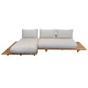 Cane line Sticks sofa m/ sjeselong Teak/sand