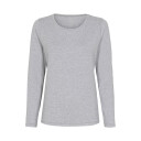 JBS of Denmark Bamboo Blend LS bluse grå Størrelse: L Kvinner