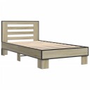  Sengeramme sonoma eik 75x190 cm konstruert tre og metall 8721102446368