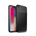 iPaky Carbon Fiber Texture Soft (iPhone Xr) Brun