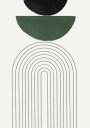 Arched Geometry Plakat Plakat / 100x150cm