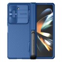 Samsung Galaxy Z Fold5 Nillkin CamShield Fold Hybrid-deksel med Stativ Blå