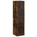 vidaXL Highboard med glassdør røkt eik 35x37x142 cm