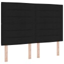  Box Spring Seng med Madrass Svart 140x200 cm Stoff