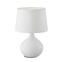 Trio Lighting Martin bordlampe hvit