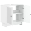 vidaXL Baderomsvaskeskap EDE Høgglans hvit 59,5 x 31,5 x 59 cm