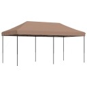  Sammenleggbart partytelt pop-up brun 580x292x315 cm 4004940