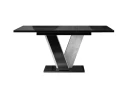Denogal Matbord 90 cm Black high gloss -