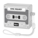 Silikonetui til AirPods 4 i retrostil med kassett Grå