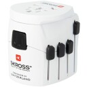 Skross Pro World Reiseadapter for Internasjonal Bruk - Hvit