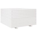  Plantekasse hvit 80x80x49,5 cm heltre furu