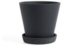HAY Flowerpot with saucer krukke XXL Ø26 cm Svart