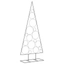  Juletre til dekorasjon metall svart 180 cm