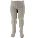 Minymo Light Grey Melange Strømpebukser Pointelle 2-pakning 68