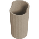 kosmisk frittstående børsteholder beige 7.4x7.4x13.3 cm