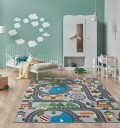 Km Home Barneteppe Play Rund Grå 120 cm Oeko-Tex®