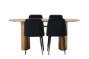 Isolde Matgruppe 180 cm Oval med 4 Night Stoler   Natur