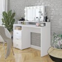 Toalettbord med speil Diva med 3 Skuffer -