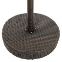 vidaXL Hagebord brun 75,5x106 cm polyrotting