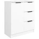 vidaXL Skjenk hvit 60x30x70 cm konstruert tre